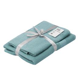 Рушник Ardesto Essence 50х90см, 70х140см, 2шт, 100% бавовна Aqua (ART2358AQ)