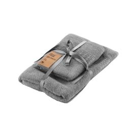 Рушник Ardesto Lotus 50х90см, 70х140см, 2шт, 100% бавовна Gray (ART2357SG)