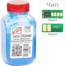 Принтерний тонер AHK Canon MF610/630 70г + chip Cyan (1505207)