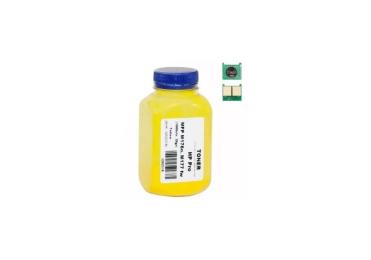 Принтерний тонер AHK HP Pro MFP M176n/176fw 30г + chip Yellow (3202341)