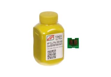 Принтерний тонер AHK HP CLJ Pro 300/400/M475 100г + chip Yellow (1505165)