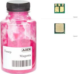 Принтерний тонер AHK HP CLJ M180/181 35г + chip Magenta (1505185)