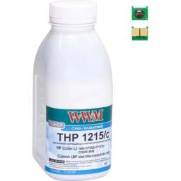 Принтерний тонер WWM HP CLJ CP1215/CP1515/CM1312 40г + chip Cyan (TC1215C)