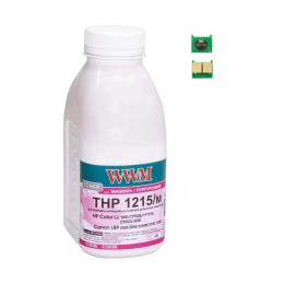 Принтерний тонер WWM HP CLJ CP1215/CP1515/CM1312 40г + chip Magenta (TC1215M)