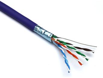 Вита пара GTL Cable F/UTP Cat.5E AWG24 solid Cu LSOH Dca, Box 305m Violet