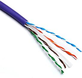 Вита пара OK-Net U/UTP Cat.6 AWG24 solid, LSOH Dca, Box 305m Violet