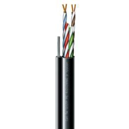 Вита пара ЗЗКМ (UTP мідь вуличний з тросом) Cat. 5e U/UTP РЕ steel cord 4x2x24 AWG (99-00014482)