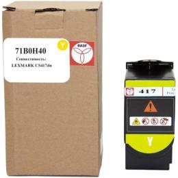 Тонер-картридж для принтера BASF Lexmark CS417dn Yellow 71B0H40 (BASF-KT-71B0H40)