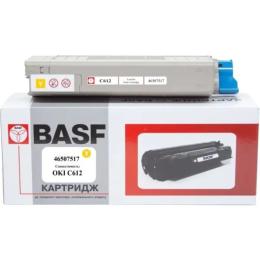 Тонер-картридж для принтера BASF OKI C612 Yellow 46507517 (KT-46507517)