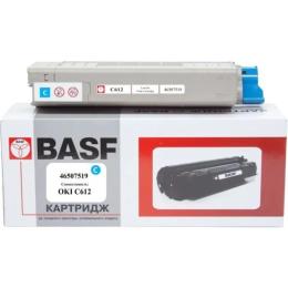 Тонер-картридж для принтера BASF OKI C612 Cyan 46507519 (KT-46507519)