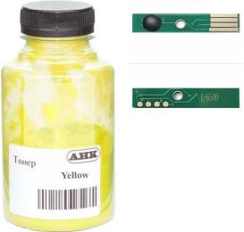 Принтерний тонер AHK Xerox Phaser 6600 120г + chip Yellow (3202903)