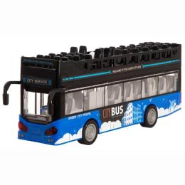 Іграшкова техніка DIY Toys CJ-4008559 Інерційний двоповерховий автобус