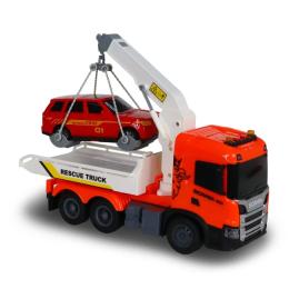Іграшкова техніка TechnoDrive 6408KS Евакуатор Scania з машиною Big Truck