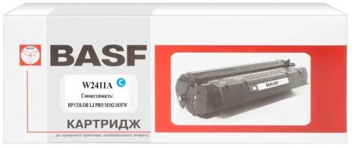Картридж для принтера BASF HP CLJ M182/183 W2411A without chip Cyan (BASF-KT-W2411A-WOC)