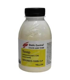 Принтерний тонер Static Control OKI Universal Okidata 3 Glossy 100г Yellow (OKIUNIV3-100B-Y-P)