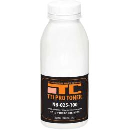 Принтерний тонер TTI HP LJ P1005/1006/1505 100г (NB-025-100) Black