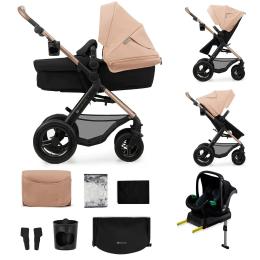 Універсальний візочок 3 в 1 Kinderkraft Moov 2 Air Sand Beige (KSMOOV02BEG0000)