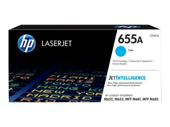 Тонер-картридж для принтера HP 655A LaserJet Toner Cartridge Cyan