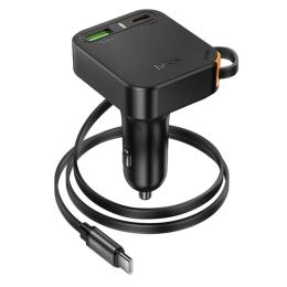 Автомобільний зарядний пристрій для телефона Hoco NZ18 Guardian PD65W (2C1A) Black