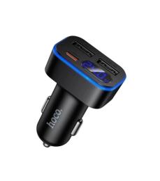 Автомобільний адаптер для телефона Hoco Z63A Barry 42W (1C2A) Black