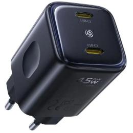 Адаптер живлення для телефона Baseus PicoGo AN13 2C 45W Black (E0121F00)