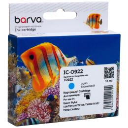 Картридж для принтера BARVA Epson T0922/T1082 (C13T10824A10) 500ст Cyan (IC-0922)
