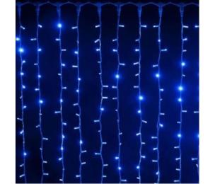 Гірлянда Voltronic DT-2025/V560Be Blue 560LED, 8 режимів, 3x3метра, прозора ізоляція