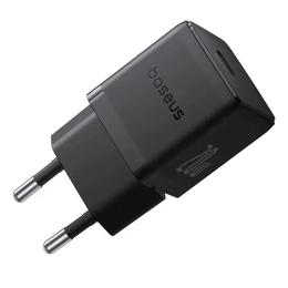 Мережевий зарядний пристрій для телефона Baseus Palm Fast Charger 1C 20W EU P10111602113-01 Cluster Black (with Baseus Cable USB-C to USB-C 60W ) 1m