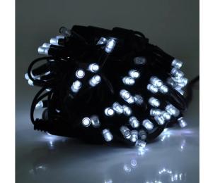 Гірлянда Voltronic DPN-2025/GO100W White 100LED, 10 метрів, чорна ізоляція (вулична)