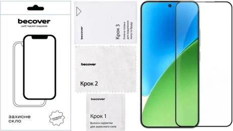 Захисне скло BeCover Glass для Xiaomi Redmi Note 15 Pro 5G Black (714891)