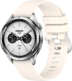 Ремінець для смарт-годинника BeCover Silicone Band для Xiaomi Watch S4 47mm (22mm) Beige (715148)