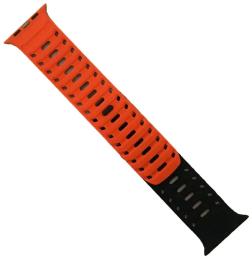 Ремінець для смарт-годинника Infinity Mountain Armor для Apple Watch 42/44/45/46/49 Black Orange