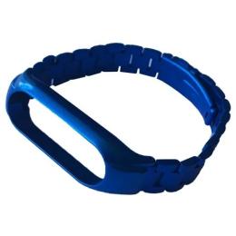 Ремінець для фітнес-браслету Infinity 3-Bead Metal Band для Xiaomi Mi Band 3/4/5/6 Blue