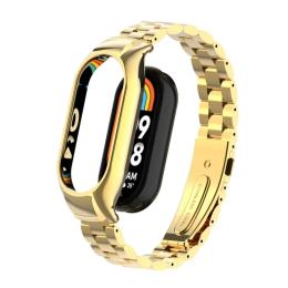 Ремінець для фітнес-браслету Infinity 3-Bead Metal Band для Xiaomi Mi Band 3/4/5/6 Gold