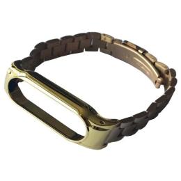 Ремінець для фітнес-браслету Infinity 3-Bead Metal Band для Xiaomi Mi Band 3/4/5/6 Lemon Gold