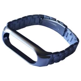 Ремінець для фітнес-браслету Infinity 3-Bead Metal Band для Xiaomi Mi Band 3/4/5/6 Silver