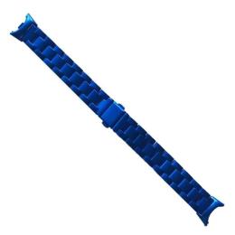 Ремінець для фітнес-браслету Infinity 3-Bead Metal Band для Xiaomi Mi Band 8/9/10 Blue