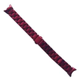 Ремінець для фітнес-браслету Infinity 3-Bead Metal Band для Xiaomi Mi Band 8/9/10 Red