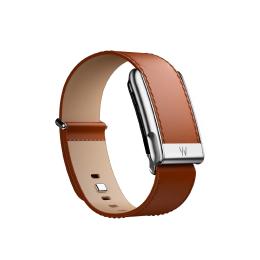 Ремінець для фітнес-браслету Whoop LeatherLuxe Straight Band Size L для WHOOP MG Chestnut Cream with Titanium (810114362242)