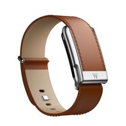 Ремінець для фітнес-браслету Whoop LeatherLuxe Straight Band Size S для WHOOP MG Chestnut Cream with Titanium (810114362235)