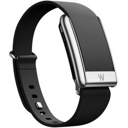 Ремінець для фітнес-браслету Whoop LeatherLuxe Tapered Band Size S для WHOOP 5.0 Black with Titanium (810114362112)