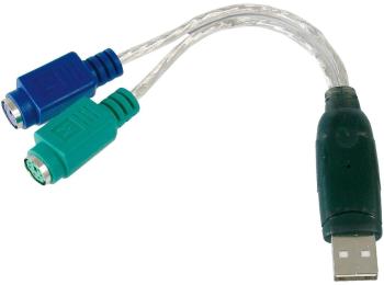Перехідник Digitus DA-70118 USB Type-A (тато)  -  2xPS/2 (мама)