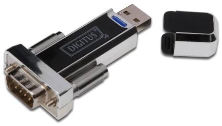 Перехідник Digitus DA-70155-1 RS-232 (мама)  -  USB Type-A (тато) Black