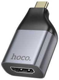 Перехідник Hoco UA33 USB Type-C (тато)  -  HDMI (мама) Black Gray