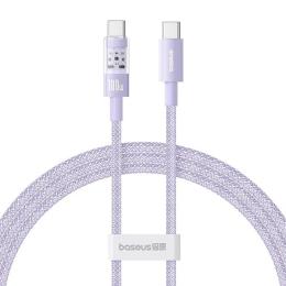 Дата-кабель Baseus Gem Fast-Charging Data Cable USB Type-C (тато) - USB Type-C (тато), 1m Purple 100W (P10373000511-00)