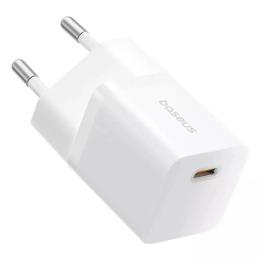 Адаптер живлення для телефона Baseus GaN5 Fast Charger (mini) 1C 25W EU Moon White (P10110909213-00)