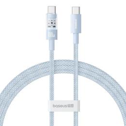 Дата-кабель Baseus Gem Fast-Charging Data Cable USB Type-C (тато) - USB Type-C (тато), 1m Blue 100W (P10373000311-00)