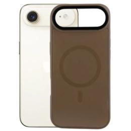 Чохол-накладка BeCover FIBRA ArcLine Case with MagSafe для Apple iPhone 17 Air Brown (715376)