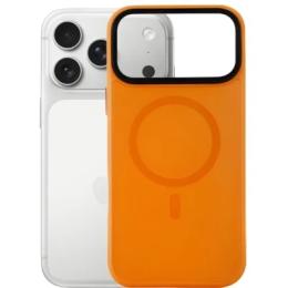 Чохол-накладка BeCover FIBRA ArcLine Case with MagSafe для Apple iPhone 17 Pro Orange (715385)