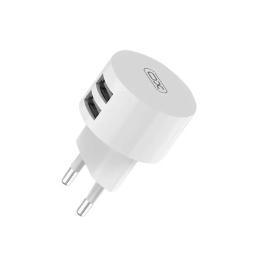 Мережевий зарядний пристрій для телефона XO L62 White (2USB, 2.4A (00000013650) + кабель USB Type-C )